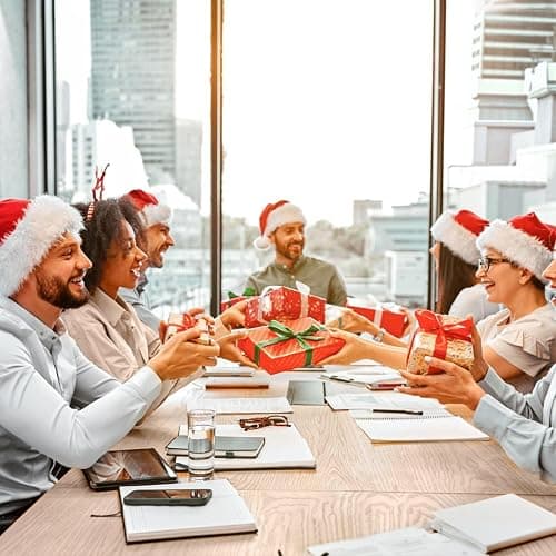 Iioscre Santa Hat Adult Christmas Hats - Santa Claus Hat for Women Men - Xmas Holiday Party thumbnail 2