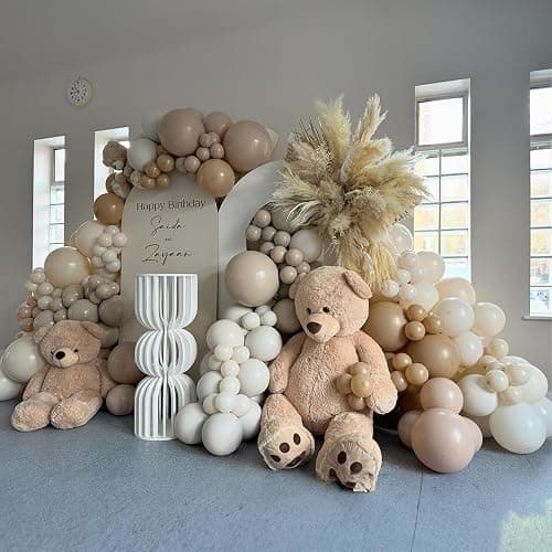 Jobkoo White Sand Balloons, 12 Inch 30 Pcs Beige Balloon Boho White Latex Cream Balloons Matte Off White Sand Neutral Helium Balloons for Birthday Wedding Baby Shower Anniversary Party Decorations thumbnail 6
