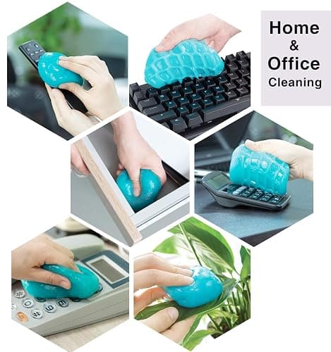 TICARVE 2pack Car Interior Cleaner Gel Car Accessories Cleaning Detail Kit | Car Essentials Cleaning Supplies Slime Car Putty For Cleaning Keyboard Office Laptop Dust Remover Reusable Gift For Men Women thumbnail 5