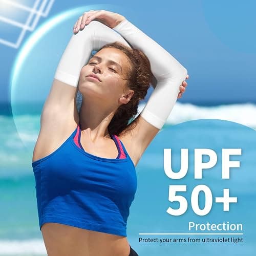 YESLIFE UV Sun Protection Arm Sleeves for Men & Women,UPF 50 Cooling Sports Sleeve thumbnail 5