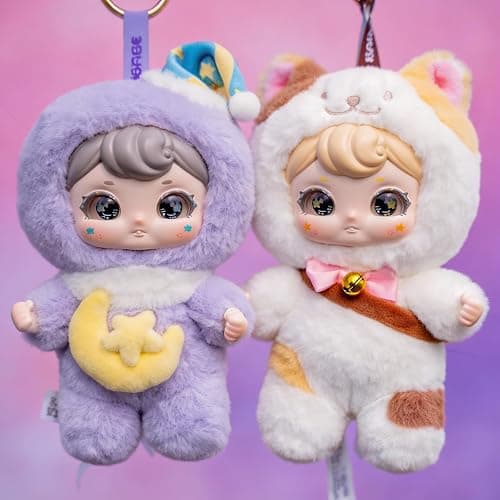 MINISO Babe Good Luck to You Series Blind Box Plush & Cute Vinyl Figures Trendy Bag Charms, Adorable Design as Bag Pendants, Lucky Keychains or Home Decor, Sweet Gift (Random One) thumbnail 6