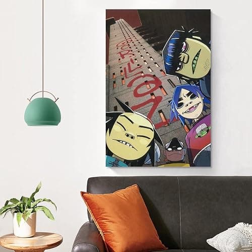 FGBV Gorillaz G Sides Art Poster Decorative Painting Canvas Wall Art Living Room Posters Bedroom Painting 08x12inch(20x30cm) thumbnail 4