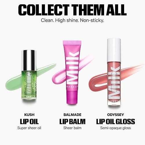 Milk Makeup Odyssey Lip Oil Gloss - For Fuller and Glossy Lips - Long Lasting Moisture - Semi-Sheer Color - Vegan Cruelty Free thumbnail 10