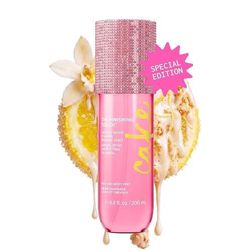 Cake Beauty The Finishing Touch Mist - Lemon & Vanilla Blossom - 200 mL | Hair & Body Spray - Gourmand Candied Lemon & Vanilla Blossom, Vitamin E & Argan Oil - 6.8 Fl Oz - Limited Edition thumbnail 9