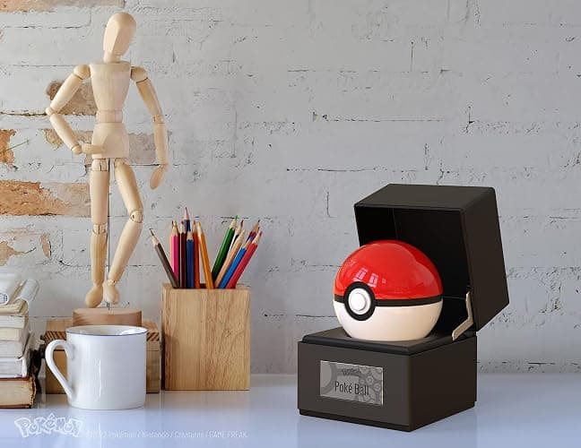The Wand Company Original Poké Ball - Realistic, Electronic, Die-Cast Authentic Replica with Display Case Light Features – Officially Licensed by Pokémon thumbnail 2