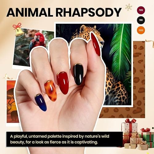 Beetles Gel Nail Polish Kit with U V Light - 80Pcs Color Enchantment 55 Colors Gel Polish Starter Kit with Base Top Coat DIY Nails Supply Stickers Manicure Tools Christmas Gift for Women Teens Girls thumbnail 2