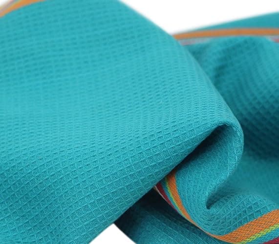 COTTON CRAFT Salsa Stripe Kitchen Towels - 8 Pack 100% Cotton Dish Cloth | 16x28 inch Multi - Absorbent Reusable Low Lint Quick Dry - Multi Purpose Cooking Drying Restaurant Bar Cleaning Cloth Napkin thumbnail 7