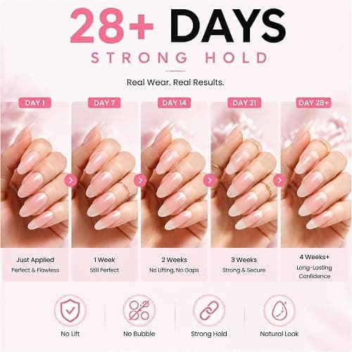 Beetles 2Pcs*20g Solid Nail Glue Gel, Tipex Soft Nail Tips Glue | Super Strong for Acrylic Nails Extension Fake Nails Clear Press On Nails, U V Light Required thumbnail 5