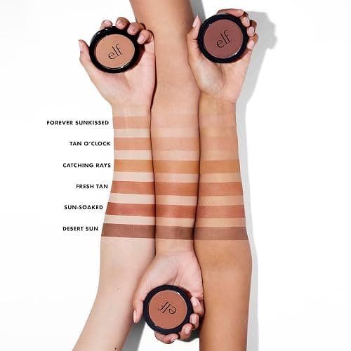 e.l.f. Primer Infused Bronzer, Matte Finish & Long Wear, Creates A Radiant Glow, Forever Sunkissed, 0.35 Oz (9.9g) thumbnail 3