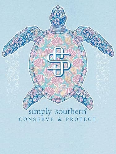 Simply Southern Sea Turtle - Shell - Conserve & Protect - Youth T-Shirt - YOUTH - Medium - Ice Blue thumbnail 3