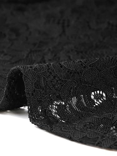 Allegra K Women's Lace Cardigan Stand Collar Short Elegant Shrug Open Front Cropped Bolero Cardigan thumbnail 5