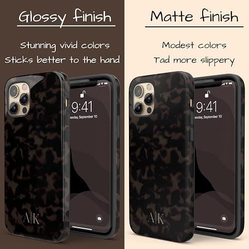 Artisticases Custom Tort Tortoiseshell Initials Name Case, Personalized Name Case, Compatible with iPhone 17 Air, 16 Pro Max, 15 Plus, 14, 13 Mini, 12, 11, X/XS Max, XR, 7/8 thumbnail 4