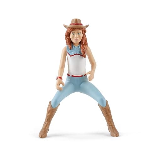 Schleich Horse Club 12-Piece Hannah's Riding Horse Set - Rodeo Riding with Cowgirl and Horse, Realistic Western Rodeo Farm Animal Toys and Accessories, Gift for Toddlers, Boys, and Girls Ages 5 and up thumbnail 7