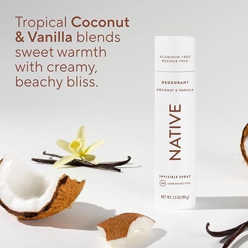 Native Deodorant & Body Spray Contains Naturally Derived Ingredients | Deodorant for Women and Men, All Day Odor Protection, Aluminum and Hydrocarbon Propellant Free | Coconut & Vanilla thumbnail 4