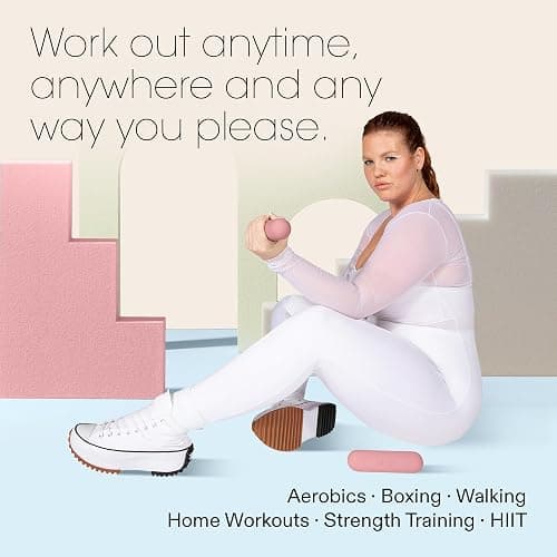 Bala Bars Dumbbell Set for Women & Men - Set of 2 Bars Designed for Walking, Strength Training, HIIT, Boxing & Aerobics - Hand Weights for Working Out at Home thumbnail 3