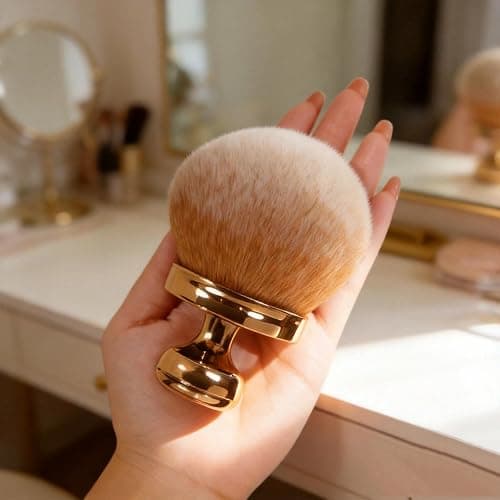 Pro Self Tan Kabuki Brush-Ultra-Dense & Extra Large Body Brush for Streak-Free Tanning Mousse, Bronzer & Glow Cream | Face & Body Blending Tool thumbnail 5