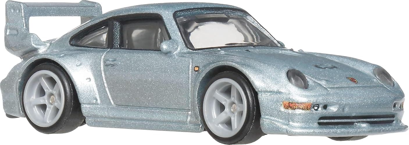 Hot Wheels Car Culture Premium 1:64 Scale Die-Cast Toy Porsche 993 GT2 with Real Riders Tires & Metal/Metal Body & Chassis, Modern Classics thumbnail 5
