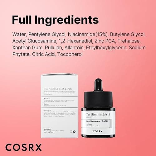 COSRX 15% Niacinamide Face Serum, 0.67 fl oz, Pore Minimizer Serum for Face, Even Skin Tone, Korean Skin Care thumbnail 8