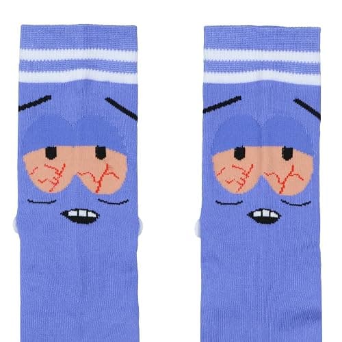 South Park Towelie Character with 3D Arms Adult Mid-Calf Crew Socks 1 Pair Fits Shoe Size 8-12 thumbnail 3