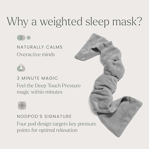 Nodpod Gentle Pressure Sleep Mask | Patented Light Blocking Design for Sleeping, Traveling & Relaxation - Elephant Gray thumbnail 3