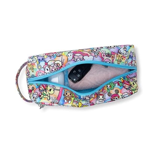 JuJuBe x tokidoki 20th Anniversary Celebration Be Dapper Toiletry Cosmetic Bag, Cute Zippered Pouch Bag for Women and Girls, Ideal Organization for Travel, Luggage, School, Work, Machine Washable thumbnail 3