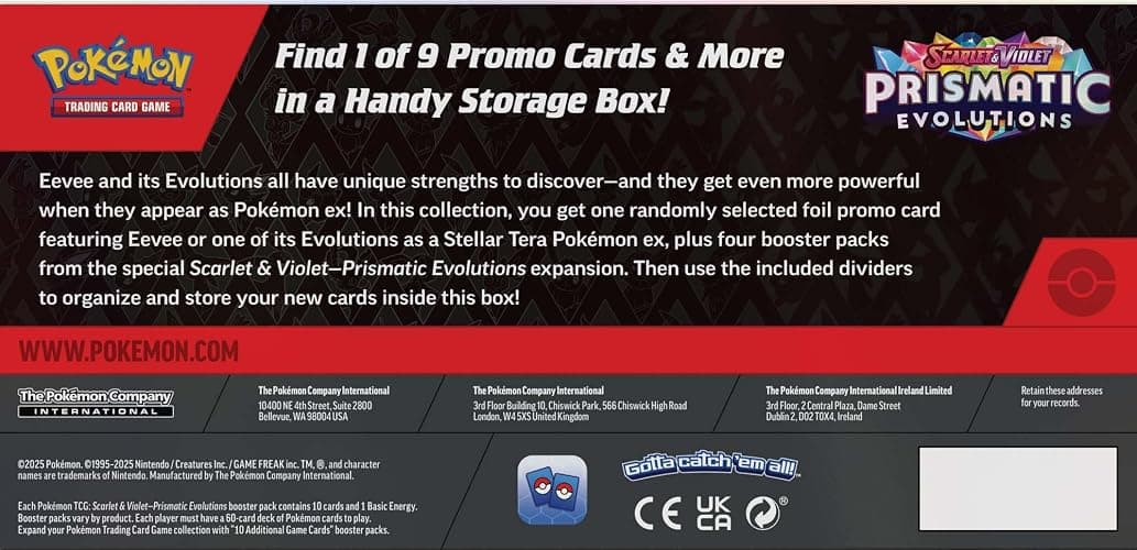 Pokemon TCG Scarlet & Violet 8.5 Prismatic Evolutions Surprise Box thumbnail 4