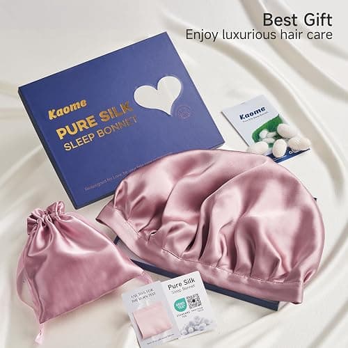 Kaome 100% Mulberry Silk Bonnet for Sleeping thumbnail 8