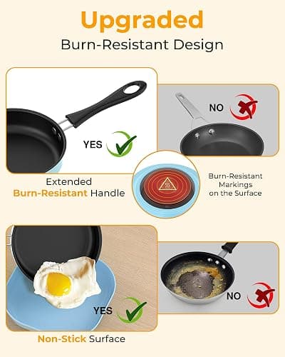 Gotoofun Kids Cooking Sets Real, Kid Safe Montessori Mini Tools Includes Stove Burner, Knife ect for Aged 8-12 Boys Girls Food Making, Easy for Beginners, Education Toys-Blue thumbnail 6