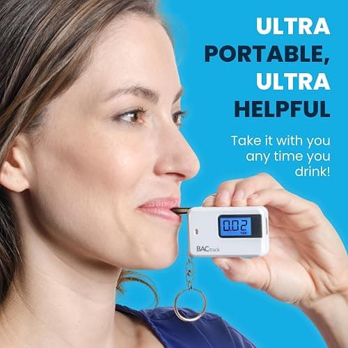 BACtrack Go Keychain Breathalyzer (Black) | Ultra-Portable Pocket Keyring Alcohol Tester for Personal Use thumbnail 3