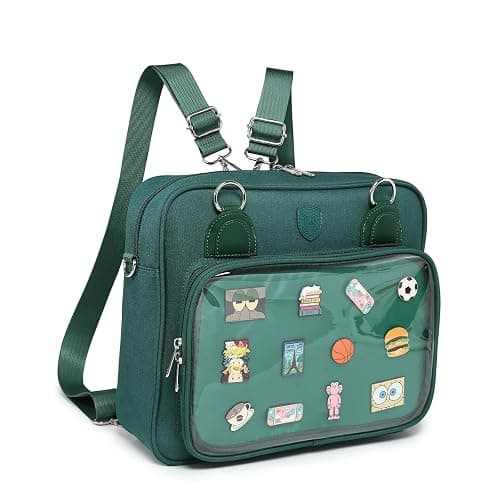 Oxford Ita Bag Crossbody Shoulder Bag Satchel Messenger Backpack Multi-Purpose Pins Display thumbnail 2