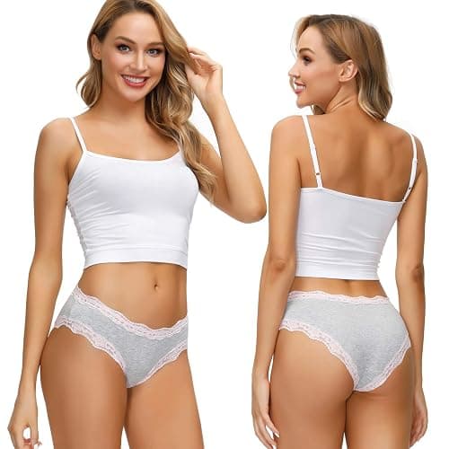 LYYTHAVON Women’s Underwear Soft Breathable Cotton Brief Ladies Panties 5-Pack thumbnail 2