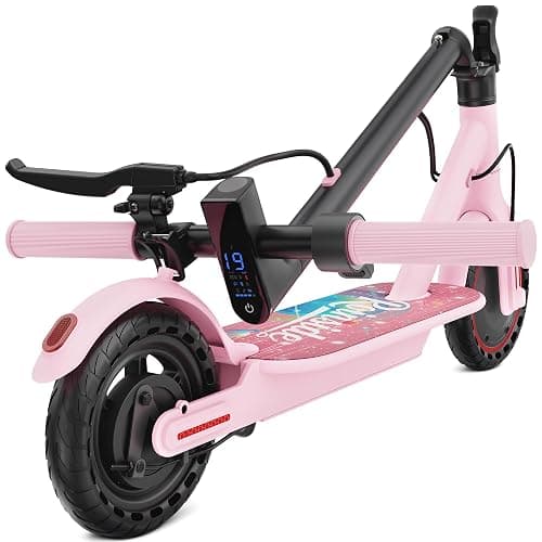 Roinside Electric Scooter - 8.5"/10''/14'' Solid Tires, 350W/500W Motor, Up to 19/22MPH& 16/21/23/24Miles Long-Range Portable Commuting Scooter for Adults with Double Braking System, App - Image 1