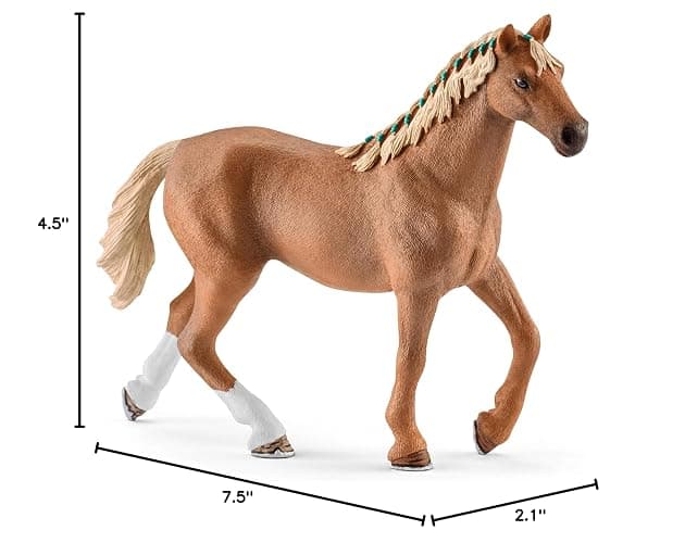 Schleich HORSE CLUB - 5PC English Thoroughbred Horse Toy Set with Accessories - Collectable, Realistic Toy Horse Figurine for Girls and Boys - Durable Farm Kids Toys Ages 5+ 42360 thumbnail 2