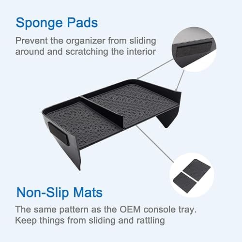 JDMCAR Center Console Organizer Compatible with Toyota RAV4 2019-2025 and 2021-2025 RAV-4 Prime, ABS Material Insert Tray Gear Shift Secondary Storage Box thumbnail 6