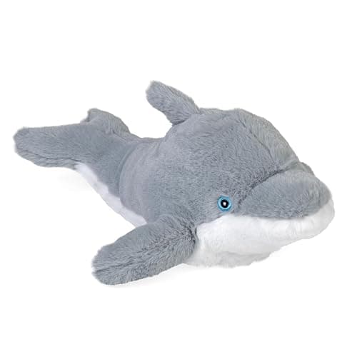 Wild Republic EcoKins Dolphin Stuffed Animal 12 inch, Eco Friendly Gifts for Kids, Plush Toy, Handcrafted Using 16 Recycled Plastic Water Bottles - Image 1