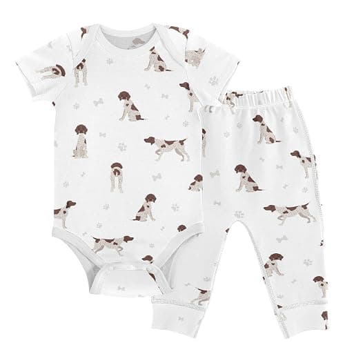 vvfelixl Baby Bodysuits Pants Sets Gnome Mushroom Short Sleeve Baby Clothes for Boys Girls 3M - Image 1