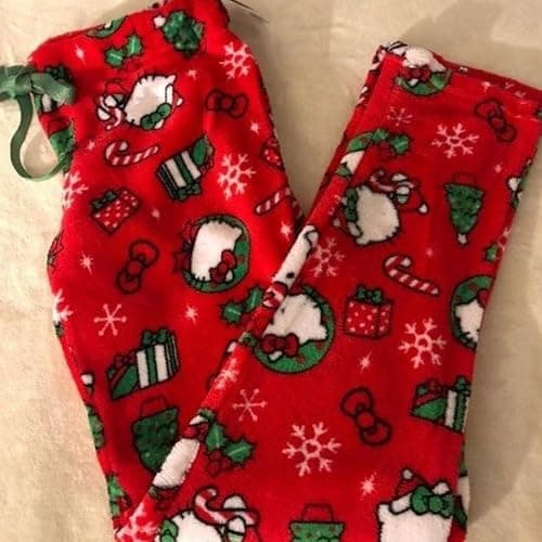 Btofellin Weihnachtshose für Damen, Winterpyjama, Y2k, Baumwolle, Animé Kawaii, Wohnzimmerhose für Weihnachtsfeiern thumbnail 6