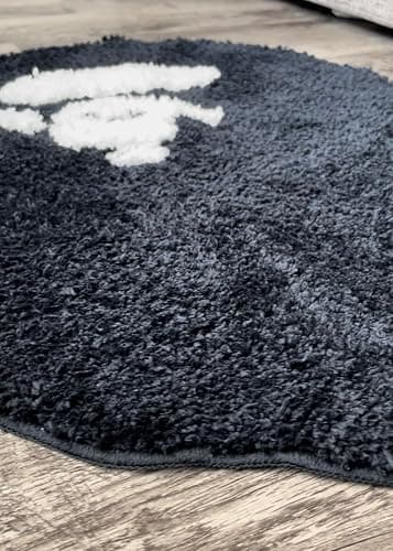 Luxape Bape Rug - Handmade & Premium- 28in W * 20in L (70 * 50cm) - Hypebeast Rug - Hypebeast Rug Decor - Living Room, Bedroom, Children Room, Door mat - A Bathing APE Rug (Blue Camo) (Gorilla) thumbnail 5