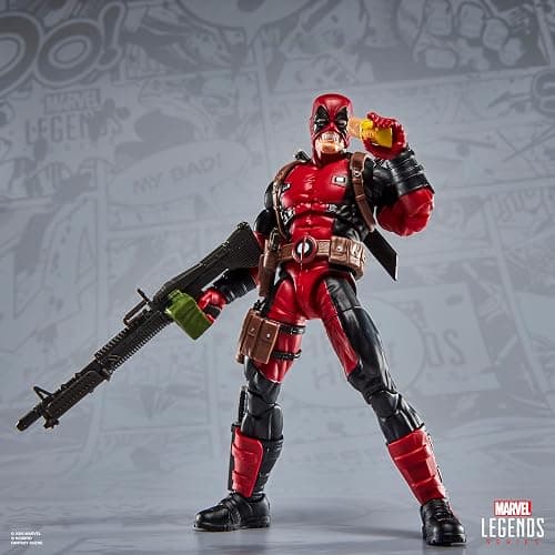 Marvel Legends Maximum Series Deadpool, Deluxe Deadpool Comics Collectible 6-Inch Action Figure with 24 Accessories Including X-Force’s Doop thumbnail 10
