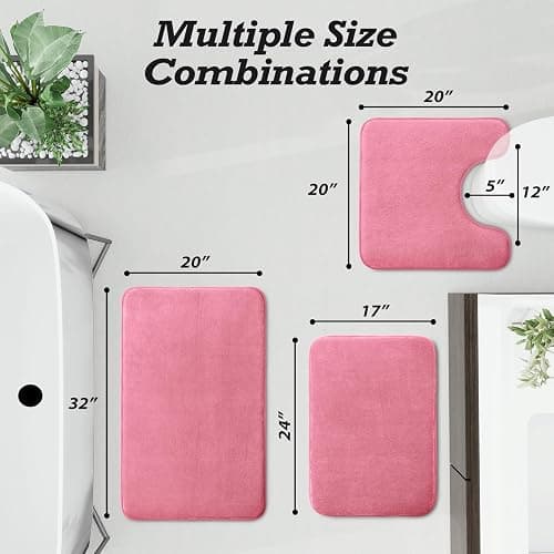 Bathroom Rugs Sets 3 Piece thumbnail 2