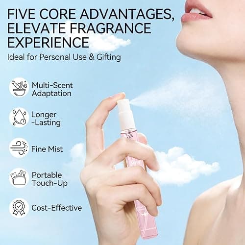 Perfume for Women Gift Sets, Perfume Miniatures Gift Sets for Women, Mini Perfume Sets for Women, Digital Beach Perfume, Long-Lasting Fragrance, Niche Perfume, Portable, 5 X 10ml thumbnail 4