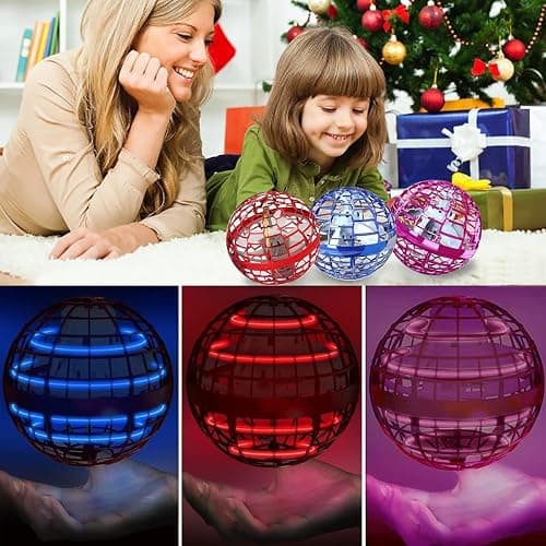 Taikcsut 2025 Upgraded Flying Orb Ball Toy, Hover Boomerang Ball Spinner Mini Drone - Magic Floating Galactic Fly Spinning Orb, for Boys Girls and Kids thumbnail 2