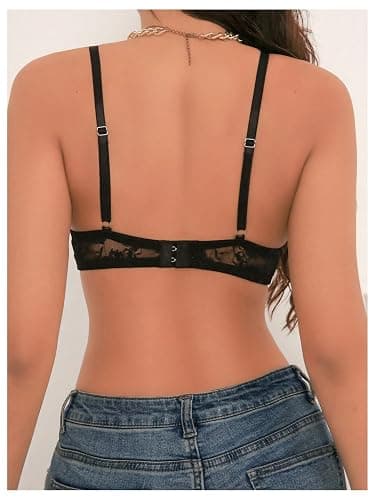 SOLY HUX Women's Sexy Lace Bras Underwire Everyday Bra Comfort Push Up Bralettes thumbnail 2