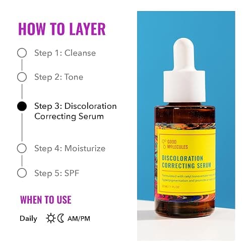 Good Molecules Discoloration Correcting Serum - Tranexamic Acid and Niacinamide Serum to Target Dark Spots and Hyperpigmentation - Skin Care for Face thumbnail 5