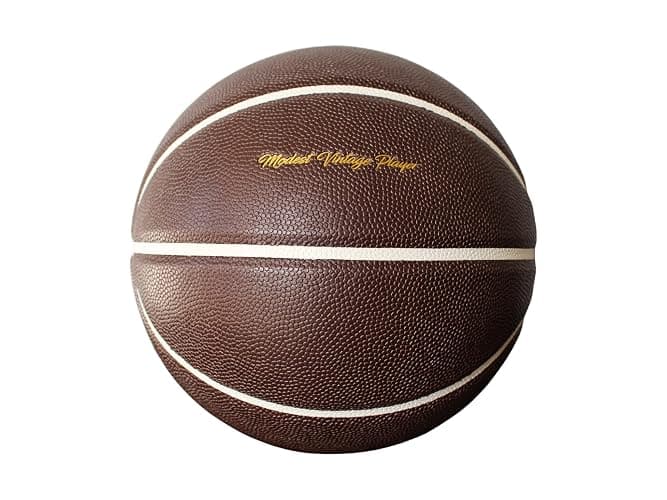 Modest Vintage Player Ltd Products Dark Brown Leather Basketball - Image 1
