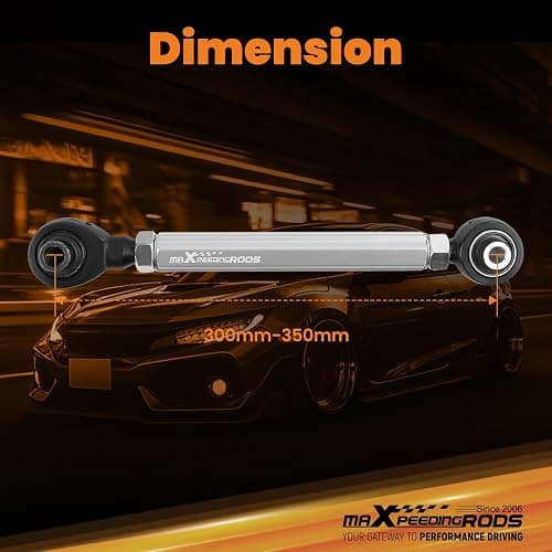 maXpeedingrods Adjustable Rear Toe Arms for Honda Accord 2018-2022, for Honda Civic/CRV 2016-2025, for Acura Integra Type-S DE5 2023+ thumbnail 6