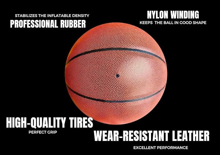 CybGene Engraved Christian Gifts, Inspirational Basketball with Philippians 4:13 Bible Verse, Rubber Basketball for Men and Boys, Official Size 7 (29.5") thumbnail 4