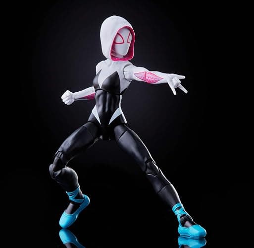 Hasbro Marvel Legends Series Spider-Man: Into The Spider-Verse Gwen Stacy 6-inch Collectible Action Figure Toy, with Spider-Ham Mini-Figure thumbnail 9