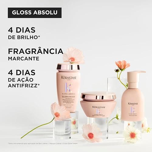 Kérastase Gloss Absolu Masque Crème Hydra-Glaze, Haarmaske für Glanz & Geschmeidigkeit, Anti-Frizz Haarkur für dickes, trockenes & geschädigtes Haar, Vegane Haarpflege mit Hyaluron, 200 ml thumbnail 11