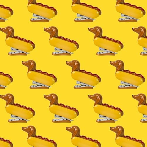YOBRO Mini Stapler for Students Novelty Hotdog Desktop Stapler with 1000PCS Staples 12 Sheets Capacity Stationery Animal Stapler for Home Office Stocking Stuffers for Friends thumbnail 7